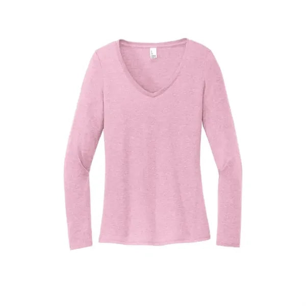 District Women's Perfect Tri Long Sleeve V-Neck Tee