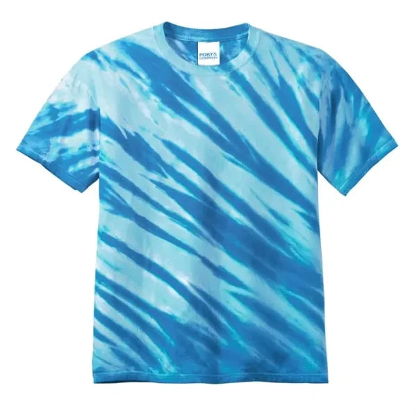 Port & Company - Tiger Stripe Tie-Dye Tee.