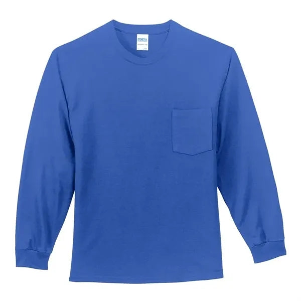Port & Company Tall Long Sleeve Essential Pocket Tee.