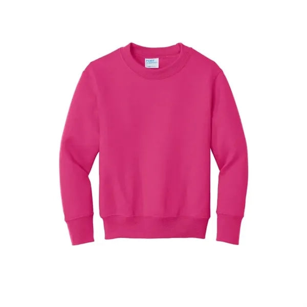 Port & Company Youth Core Fleece Crewneck Sweatshirt.