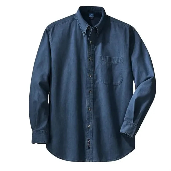 Port & Company - Long Sleeve Value Denim Shirt.