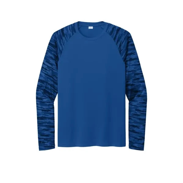 Sport-Tek Drift Camo Colorblock Long Sleeve Tee