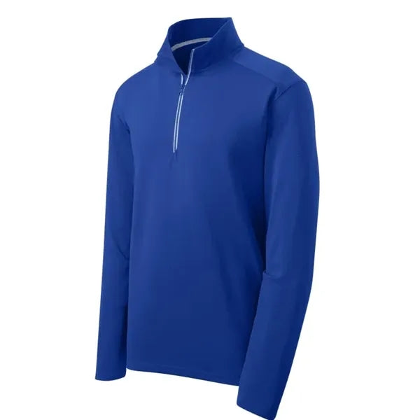 Sport-Tek Sport-Wick Textured 1/4-Zip Pullover.