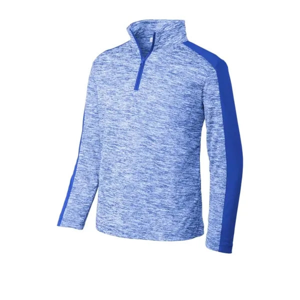 Sport-Tek Youth PosiCharge Electric Heather Colorblock 1/...