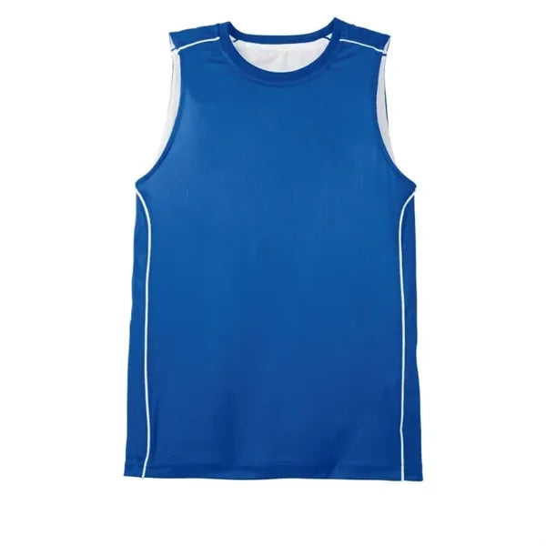Sport-Tek Youth PosiCharge Mesh Reversible Sleeveless Tee.