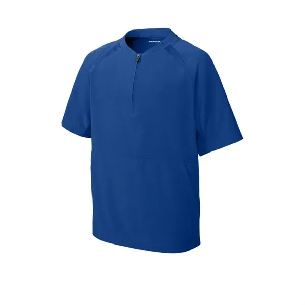 Sport-Tek Youth Repeat 1/2-Zip Short Sleeve Jacket