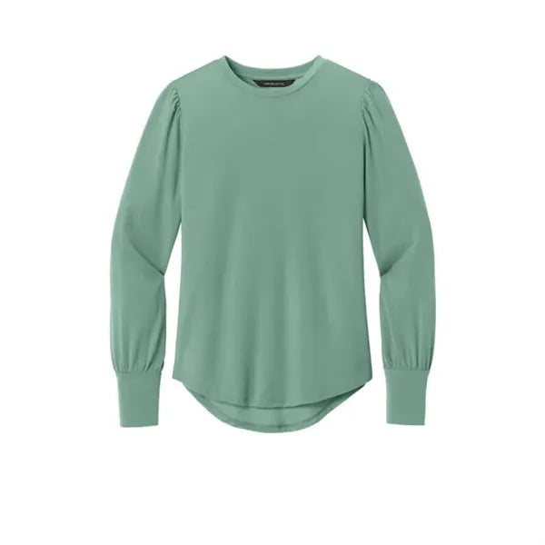 Mercer+Mettle Women's Stretch Jersey Long Sleeve Blouson Top