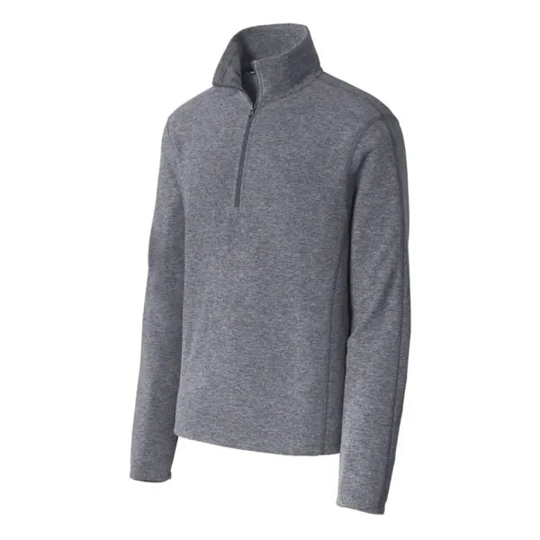 Port Authority Heather Microfleece 1/2-Zip Pullover.