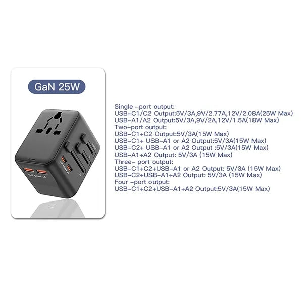 International Universal Travel Plug Adapter