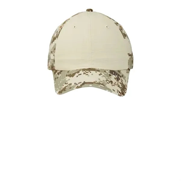 Port Authority Colorblock Digital Ripstop Camouflage Cap.