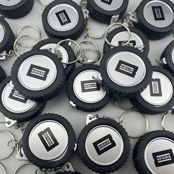 Tire Shape Tape Measure Keychain