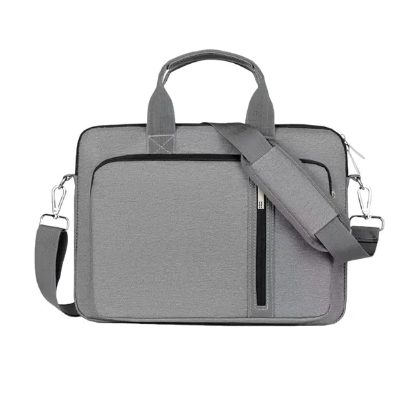 14/15/17" Shockproof Double-Layer Laptop Bag With Strap