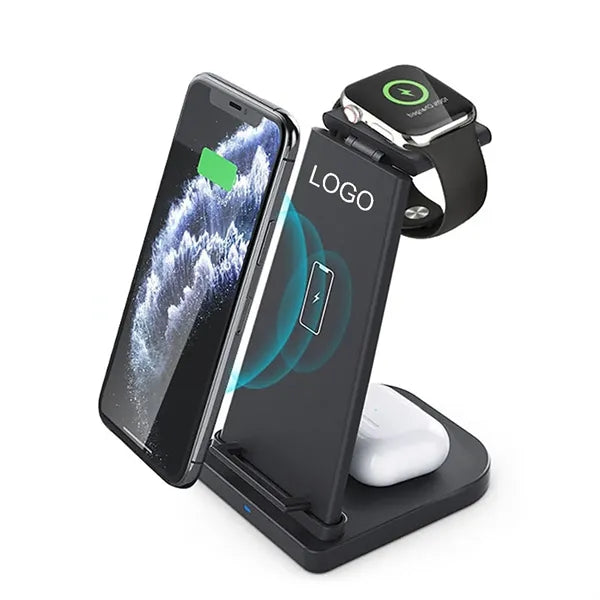 3 In 1 Wireless Charger Phone Stand