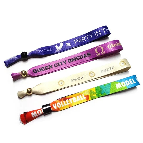 Sublimation Concert Wristband With Locking Bead
