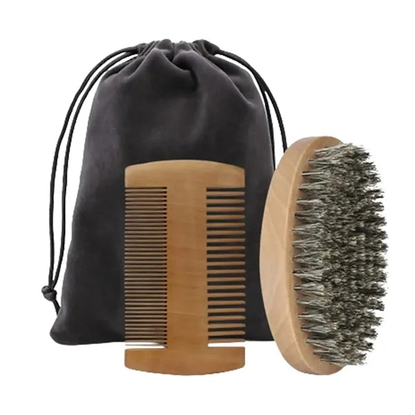 Mustache Brush And Comb Kit