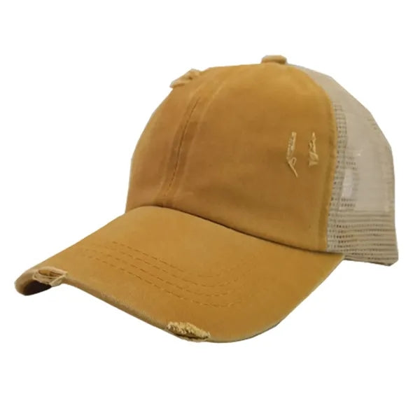 Mesh Back Ponytail Baseball Cap