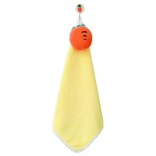 Coral Velvet Hangable Cute Hand Towel