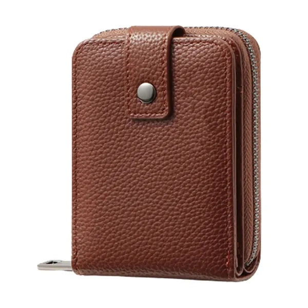 Litchi Grain Pu Leather Card Wallets