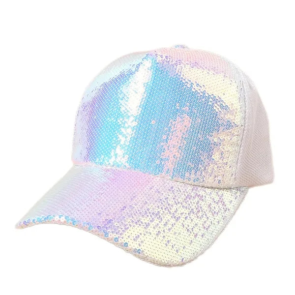Laser Sequin Baseball Cap