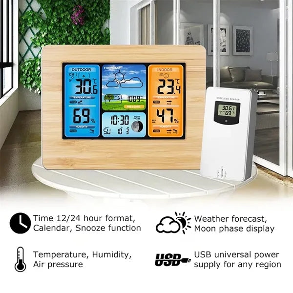 Weather Station Wireless Indoor Outdoor Thermometer