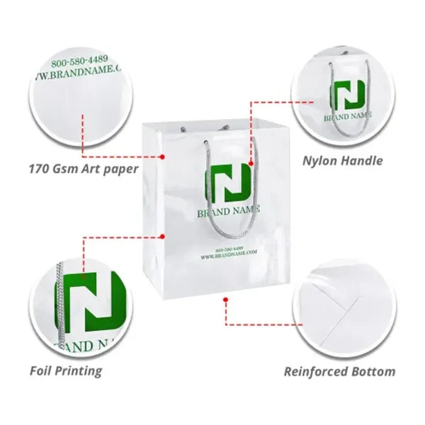 Foil Printed Paper Bags (Double Sided printing)