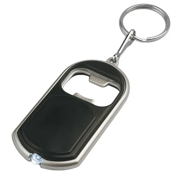 Mini Portable Bottle Opener Keychain with LED Light