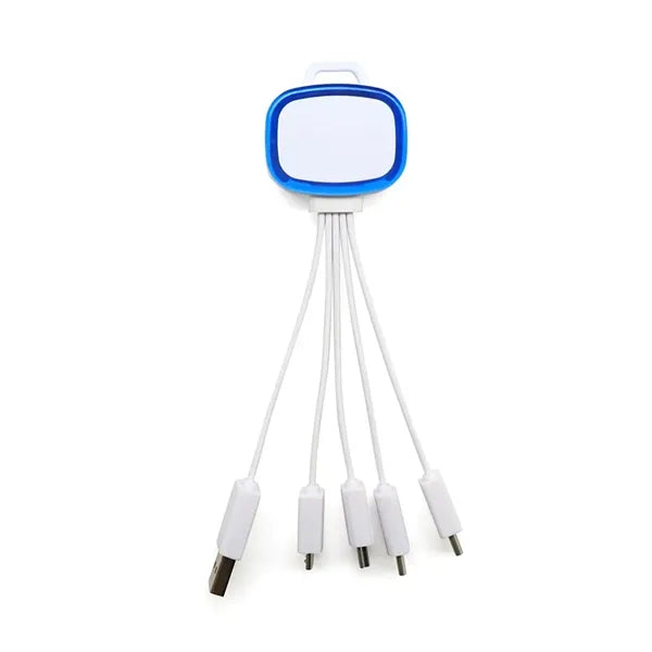 4-in-1 USB Charging Cable w/LED Light