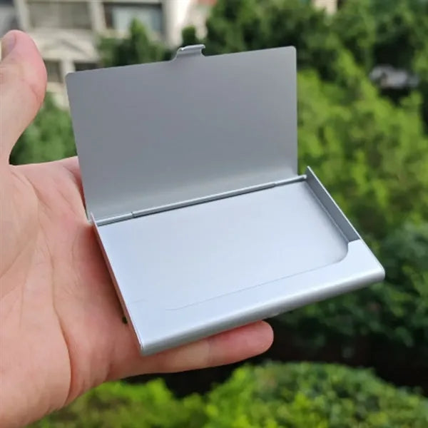 Portable Aluminum Business Card Holder