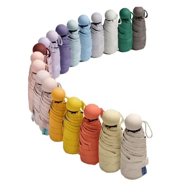 Fold Mini Umbrella with Capsule Case