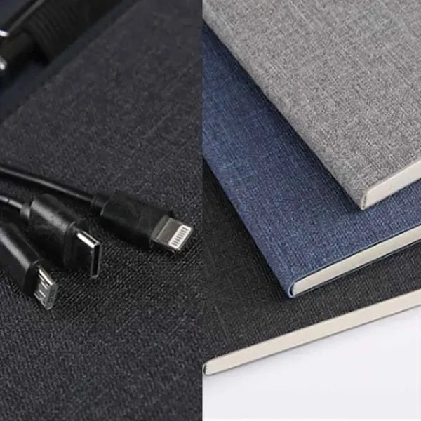 Wireless Charging Notebook with 8000mAh Power Bank
