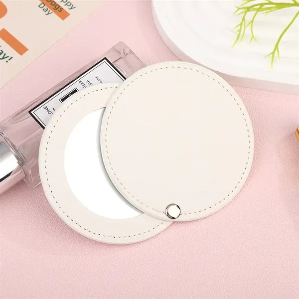 PU Leather Compact Mirror