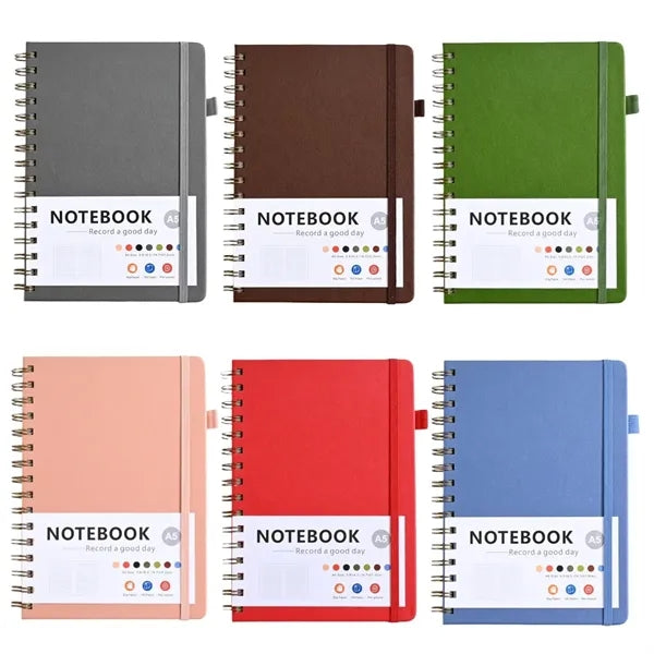 A5 Spiral Notebook Minimalist Design Durable Paper Writing