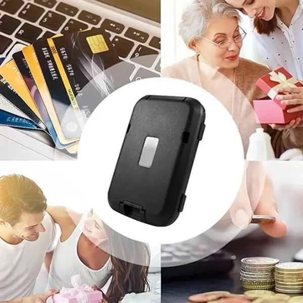 RFID Blocking Metal Wallet with Money Strap