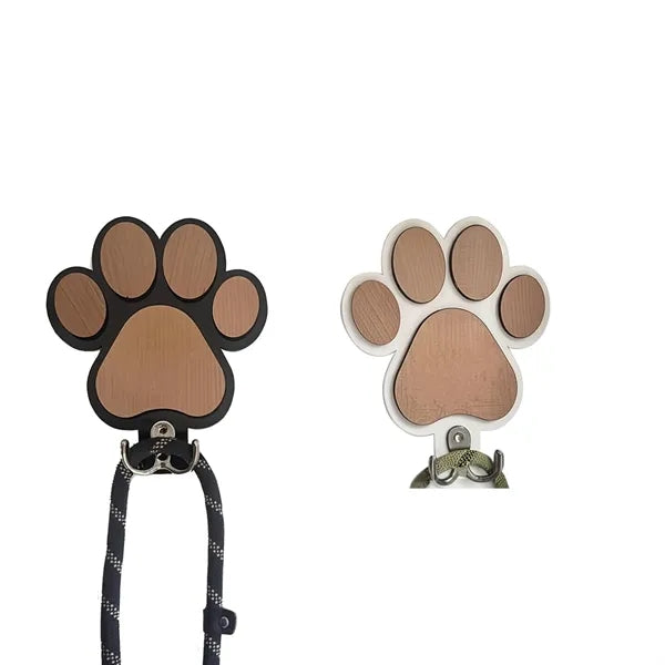 Personalized Wooden Dog Paw Shape Wall Hook