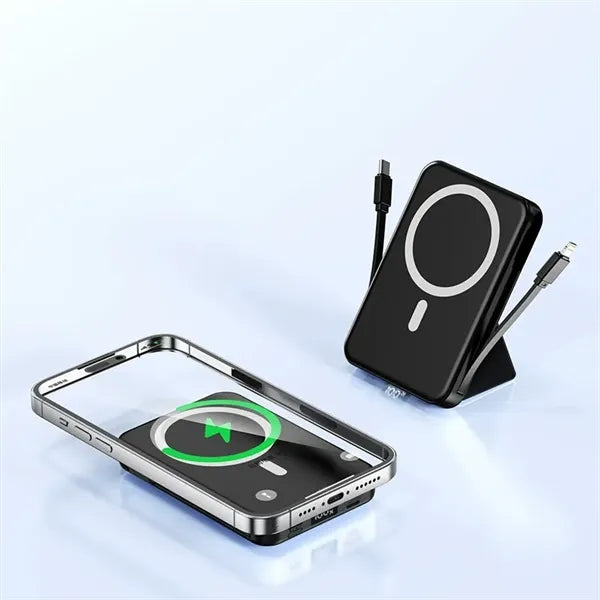 10,000mAh Portable Charger Power Bank with Built-in Cables