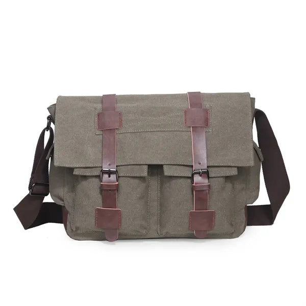 Canvas Messenger Laptop Bags Unisex