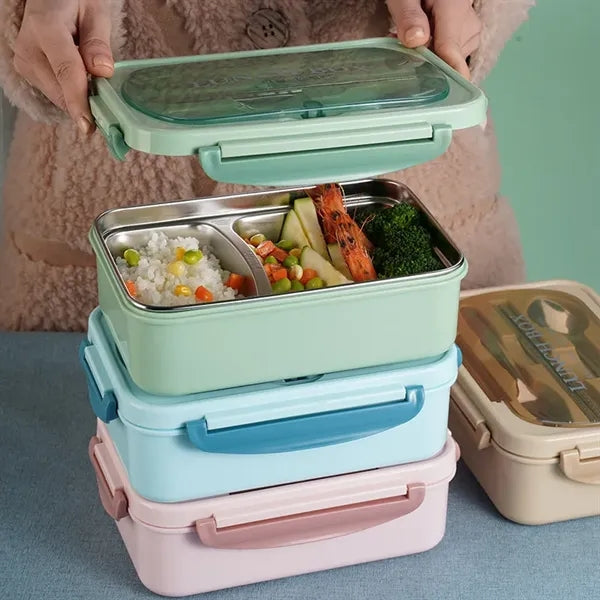 Compartmentalized Insulated 304 Stainless Steel Lunch Box