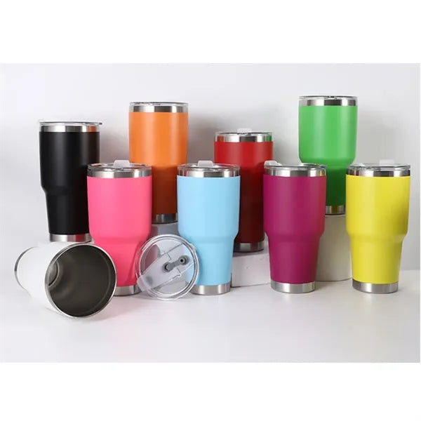 30 Oz Stainless Steel Insulated Travel Tumbler with Lid