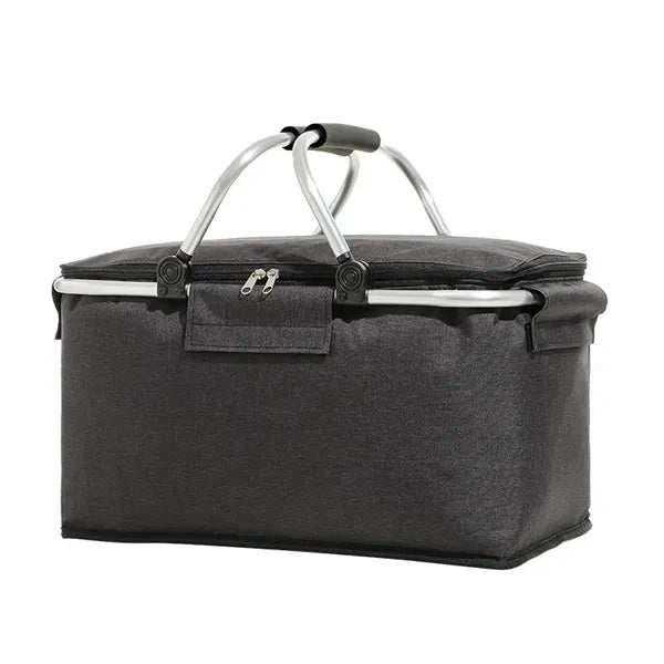 Collapsible- Folding Cooler Basket for Outdoor Picnic.