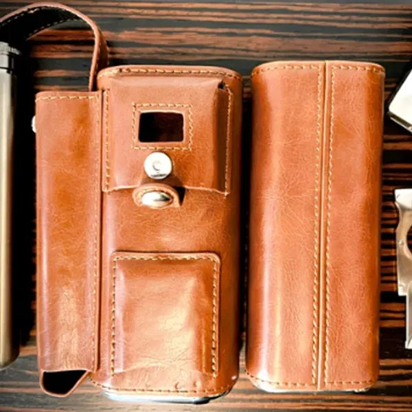 Luxury Leather Cigar Case Customizable Accessories Available