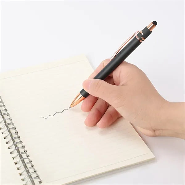 Spinner Metal Ballpoint Pen with Stylus
