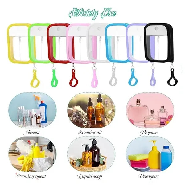 Portable 50ml Perfume Card Spray Bottle with Silicone Case