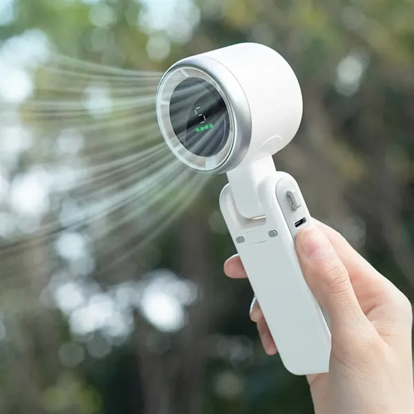 3 in 1 portable digital travel working handheld turbo fan