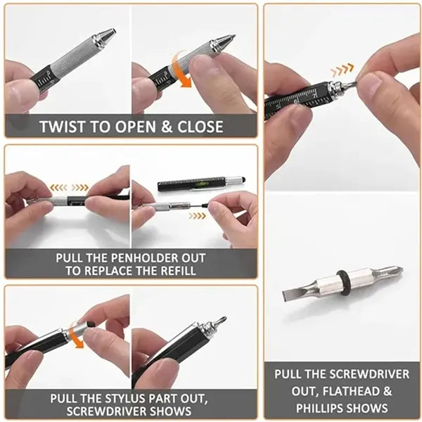 6 In 1 Multifunctional Pen