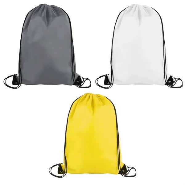 Custom Printed Polyester Drawstring Backpack (14" X 18")
