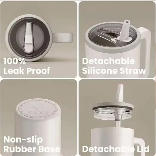 40oz Thermal Mug with Flip Straw