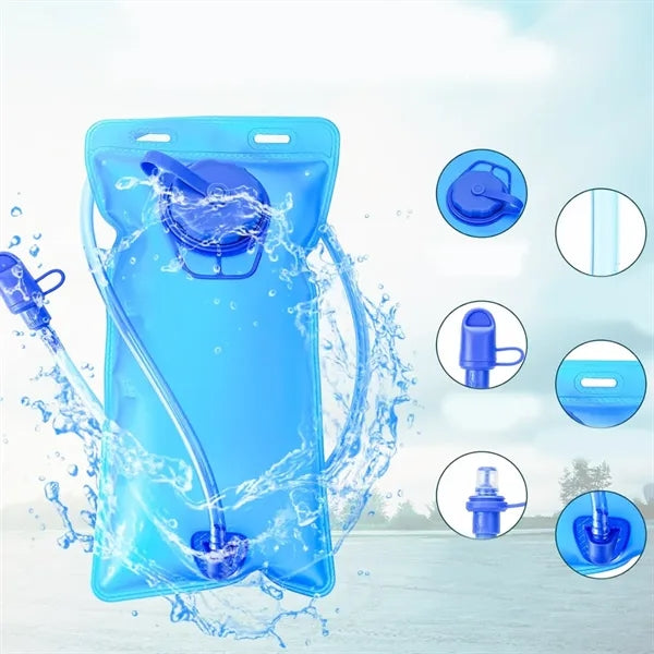 2L Leakproof Hydration Bladder W/ Bite Valve Hiking Cycling