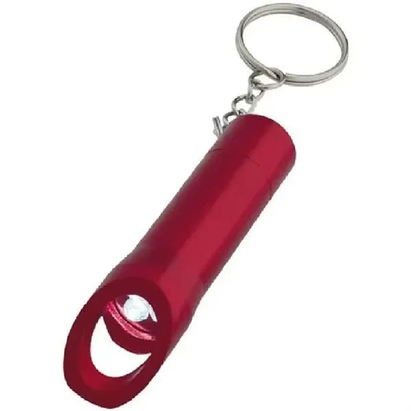 Aluminum LED Bottle Opener Keychain