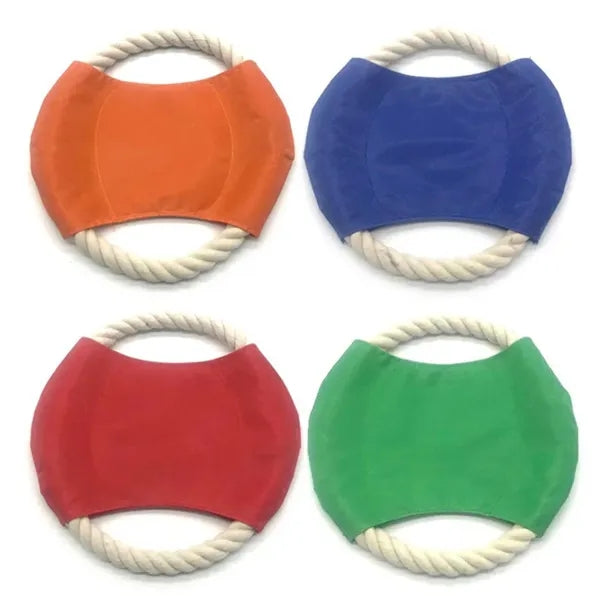 Flying Disc Dog Rope Toys Chew for Pet Training