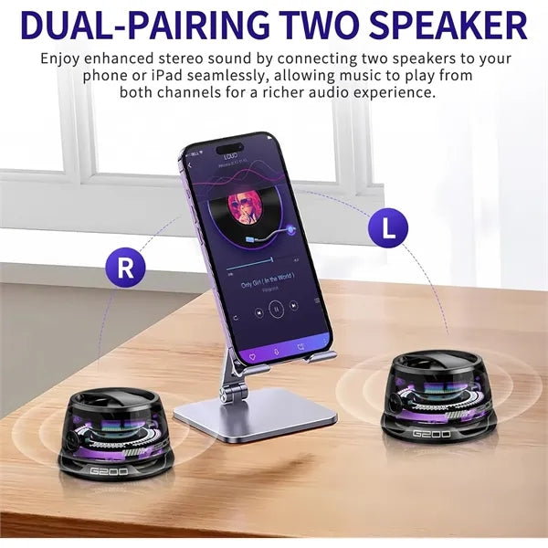 Portable Mini Bluetooth Speaker with Phone Stand